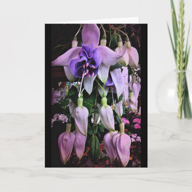 Cartão Chuva Roxa (Frente)