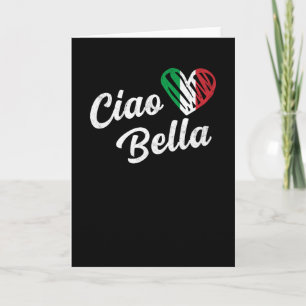 Cartão Ciao Bella Italiana Alô Bela Itália