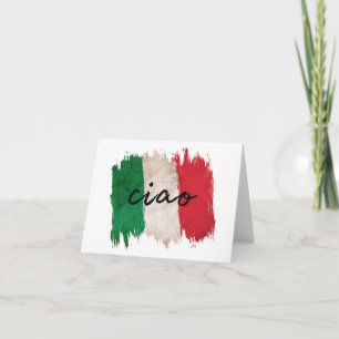 Cartão Ciao, saudação em língua italiana