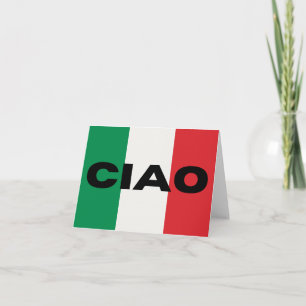Cartão Ciao, saudação em língua italiana