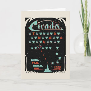 Cartão Cicada Invada