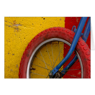 Cartão Ciclagem do andando de bicicleta do ciclo da