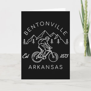 Cartão Ciclismo de Montanha em Bentonville Arkansas Simpl