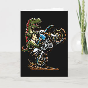Cartão Ciclismo Motorizado Montanhismo Dinossauro Esporte