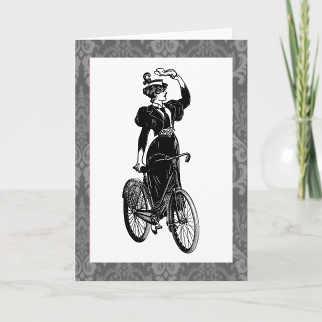 Cartão Ciclista Vintage (Frente)
