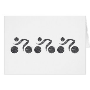 Cartão Ciclistas em Cinzas