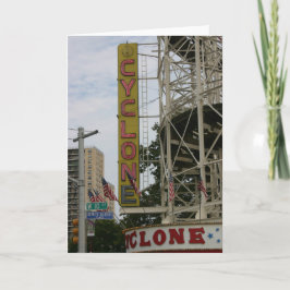 Cartão CICLONE Notecard do vintage