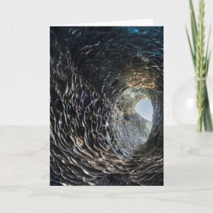 Cartão Cicular Opening In An Ice Cave