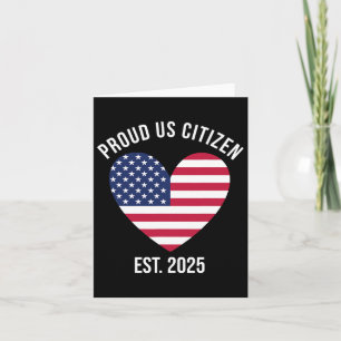 Cartão Cidadania Americana 2025 Decoration American New U