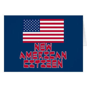 Cartão Cidadão americano novo com bandeira americana