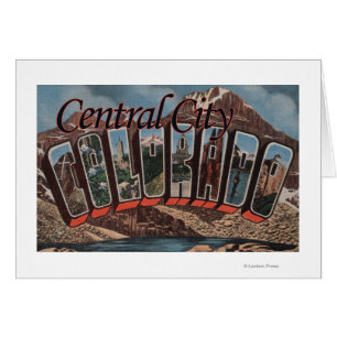 Cartão Cidade central, Colorado - grandes cenas da letra