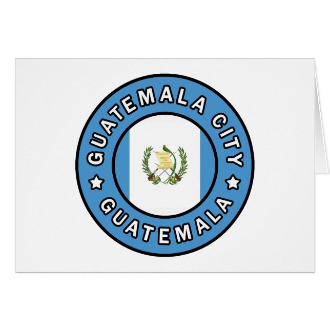 Cartão Cidade da Guatemala Guatemala (Frente Horizontal)