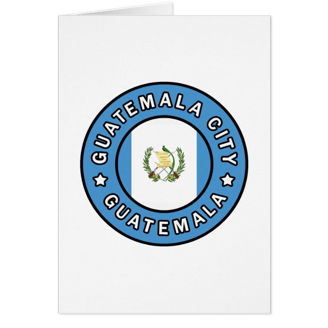 Cartão Cidade da Guatemala Guatemala (Frente)