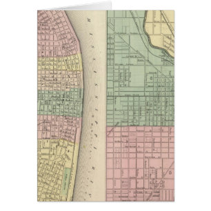 Cartão Cidade das Ruas Louis, Missouri City of Chicago