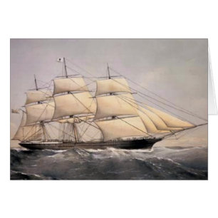 Cartão Cidade de Adelaide Clipper - 1800s