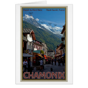 Cartão Cidade de Chamonix