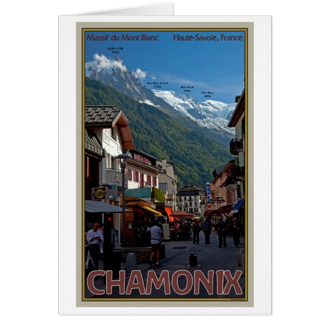 Cartão Cidade de Chamonix (Frente)