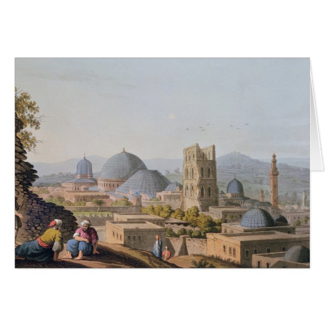 Cartão Cidade de Jerusalem, 1812 (Frente Horizontal)