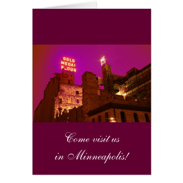 Cartão Cidade de Mill à Noite (Frente)
