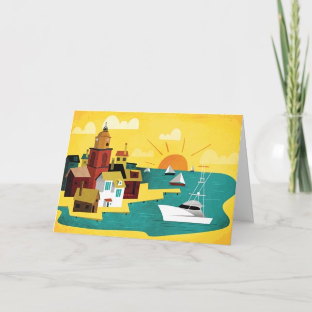 Cartão Cidade de porto abstrata (Frente)