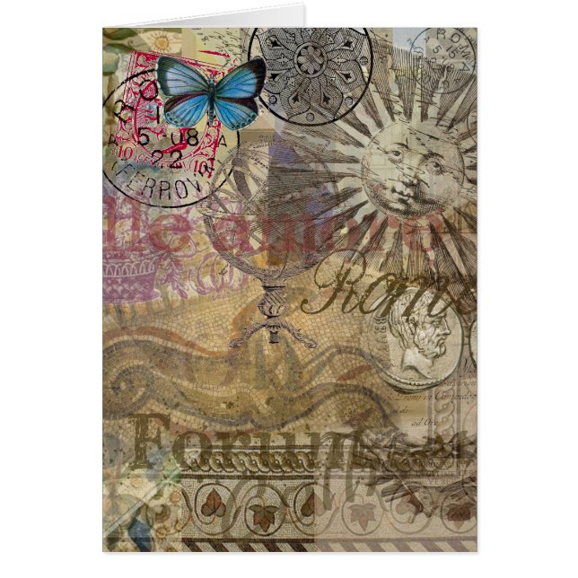 Cartão Cidade do Feriado em Roma, Itália, Viagem (Frente)