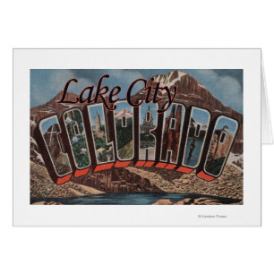 Cartão Cidade do lago, Colorado - grandes cenas da letra
