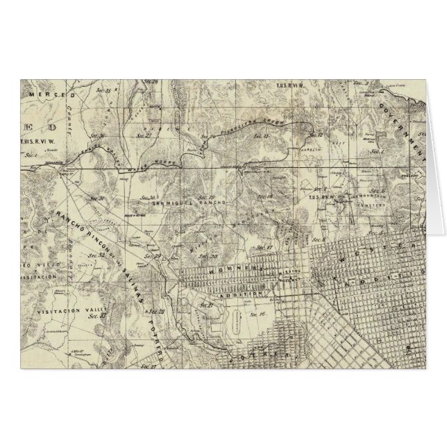 Cartão Cidade e Condado de São Francisco (Frente Horizontal)