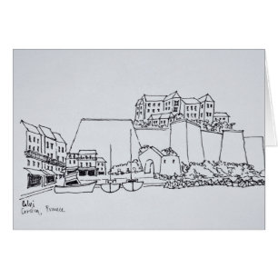 Cartão Cidade Fortificada de Calvi Córsega, França