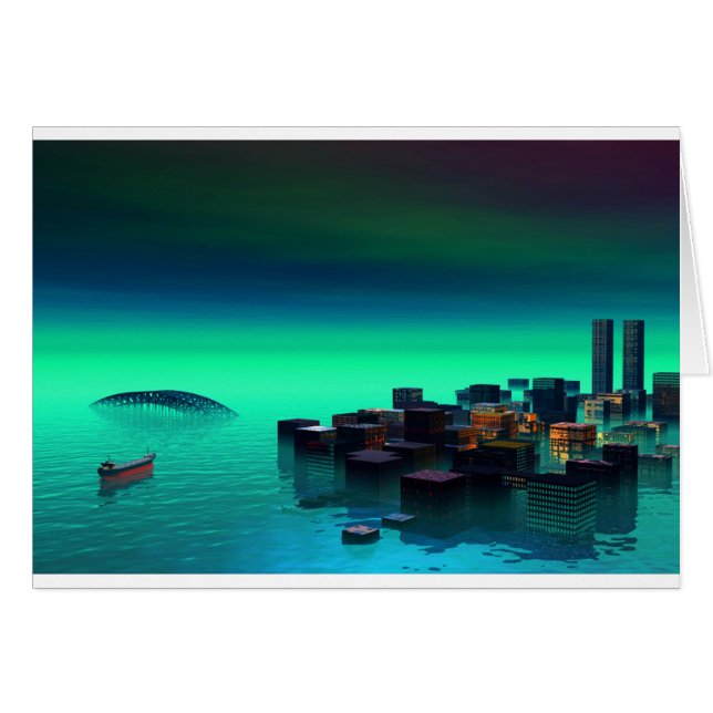 Cartão Cidade na água (Frente Horizontal)