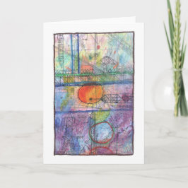 Cartão Cidade nascer do sol