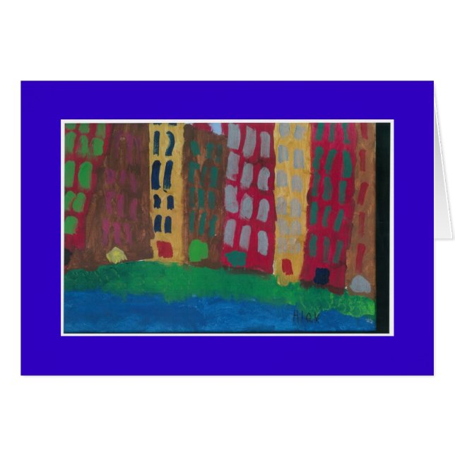 Cartão Cidade Scape (Frente Horizontal)