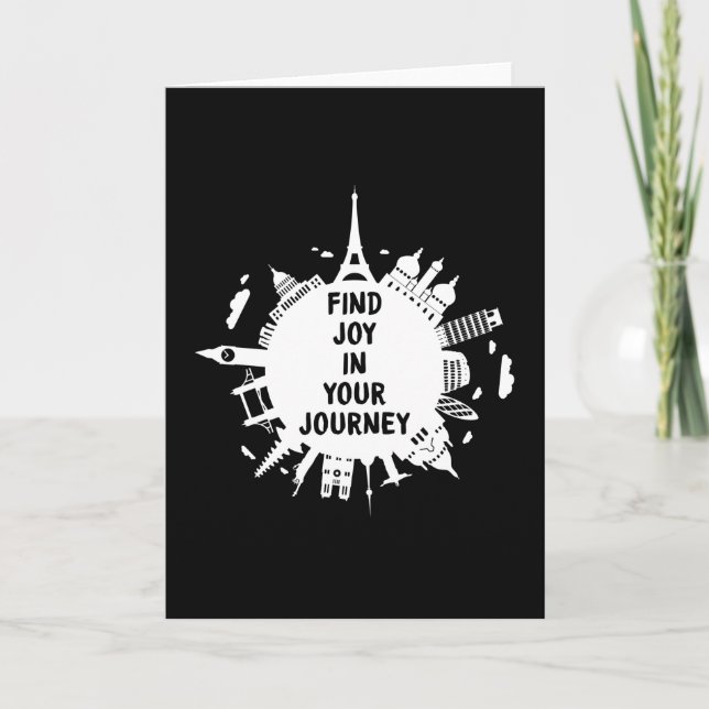 Cartão Cidades Cidade Paisagem Urbana Silhueta Presente D (Frente)