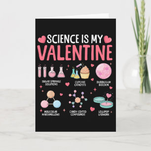 Cartão Ciência É Meu Namorado Stem Amor Química Corações