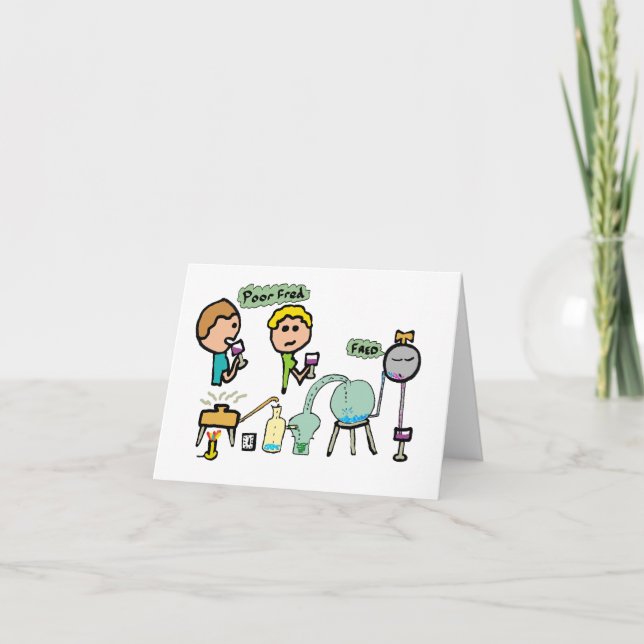 Cartão Ciência engraçada (Frente)