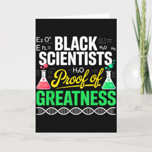 Cartão Cientistas Negros Prova de Grandeza História Negra