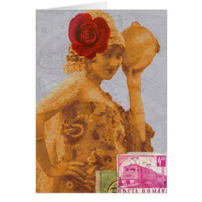 Cartão Cigano do vintage (Frente)