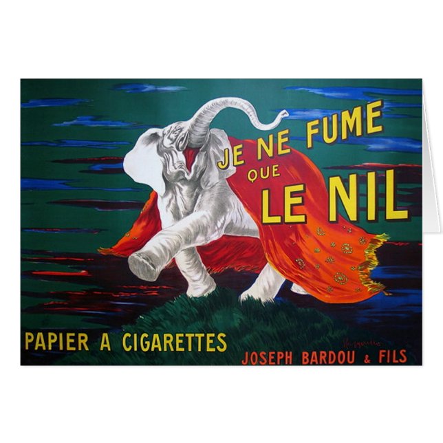 Cartão Cigarros elefantes-1900 (Frente Horizontal)