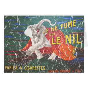 Cartão Cigarros elefantes-1900 - aflitos