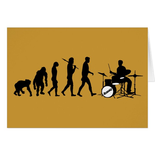 Cartão Cilindros de Dubstep do baterista e do jazz da (Frente Horizontal)