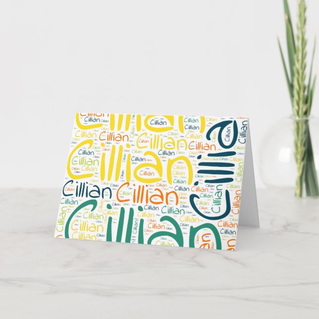 Cartão Cillian (Frente)