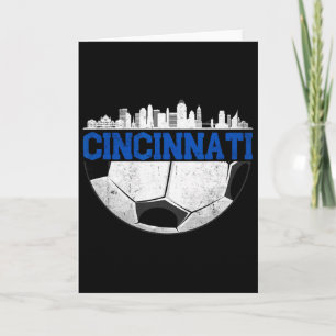 Cartão Cincinnati Futebol Angustiado Cincy nati 
