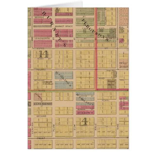 Cartão Cincinnati, Ohio (Frente)