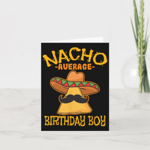 Cartão Cinco de Celebração de Nacho Média de Aniversário
