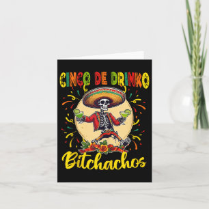 Cartão Cinco De Drinko Achos Cinco De Mayo Bebendo Engraç