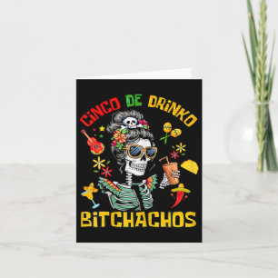 Cartão Cinco De Drinko Achos Cinco De Mayo Beber