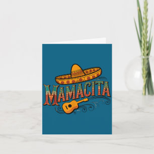 Cartão Cinco de maio mamacita flor mama cita mexicana