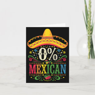 Cartão Cinco de maio para mulheres 0% mexicanas