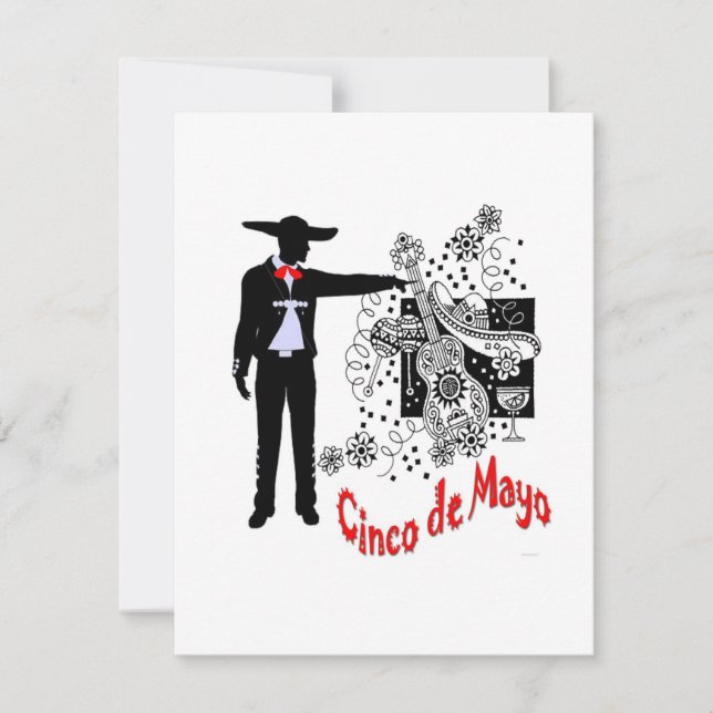 Cartão Cinco De Mayo (Frente)