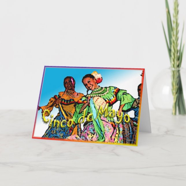 Cartão Cinco de Mayo (Frente)