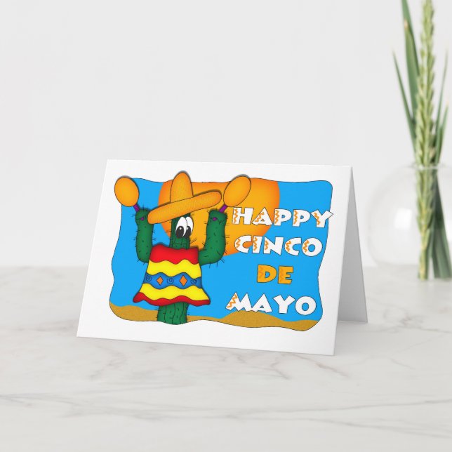 Cartão Cinco De Mayo (Frente)